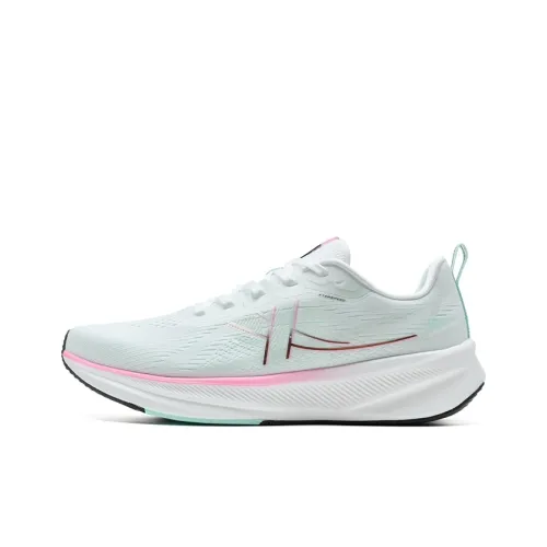 XTEP 6.0 Speed Breathable And Slip Resistant Low Top Casual Training Running Shoes Women's White Green