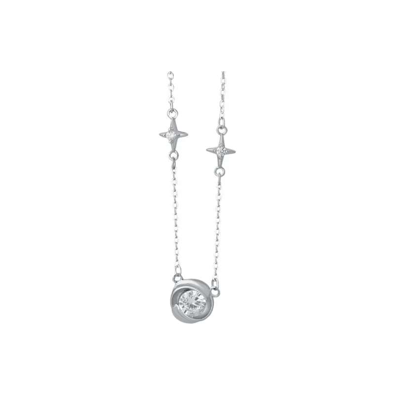 Happy Tide S999 Fine Silver Necklaces Women's-0