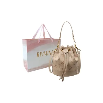 RIVMIND PU Handbag Regular Women's Ecru/Pink/Brown/Black