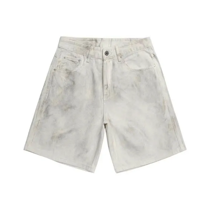 KGK Denim Shorts Men White-0