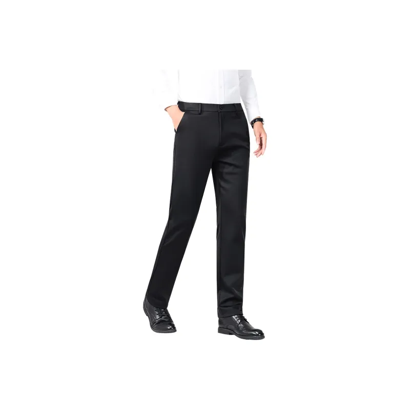 Devanro Casual Pants Men's Black-10