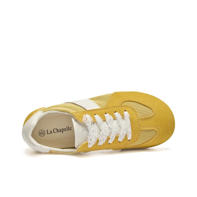 La Chapelle Slip Resistant, Abrasion Resistant, Breathable Low Top Casual Shoes Women's Yellow-5