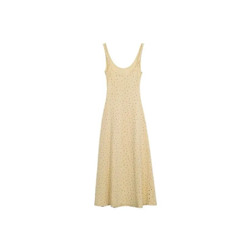 QYPRF Slip Dress Women's Yellow-1
