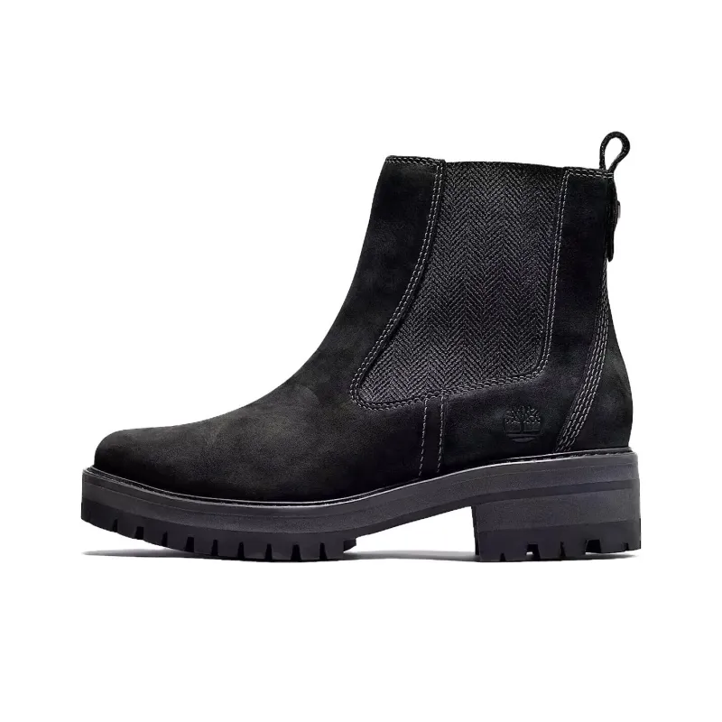 Timberland Courmayeur Valley Short Chelsea Boots Women's Black-0