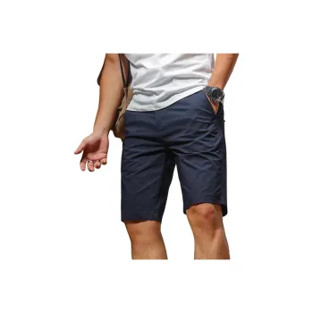 Seasonal Words Casual Shorts Men's Navy Blue
