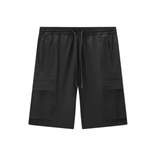 Jiumuwang Men's Pants Expert Casual Shorts Men's Black+Loose Fit