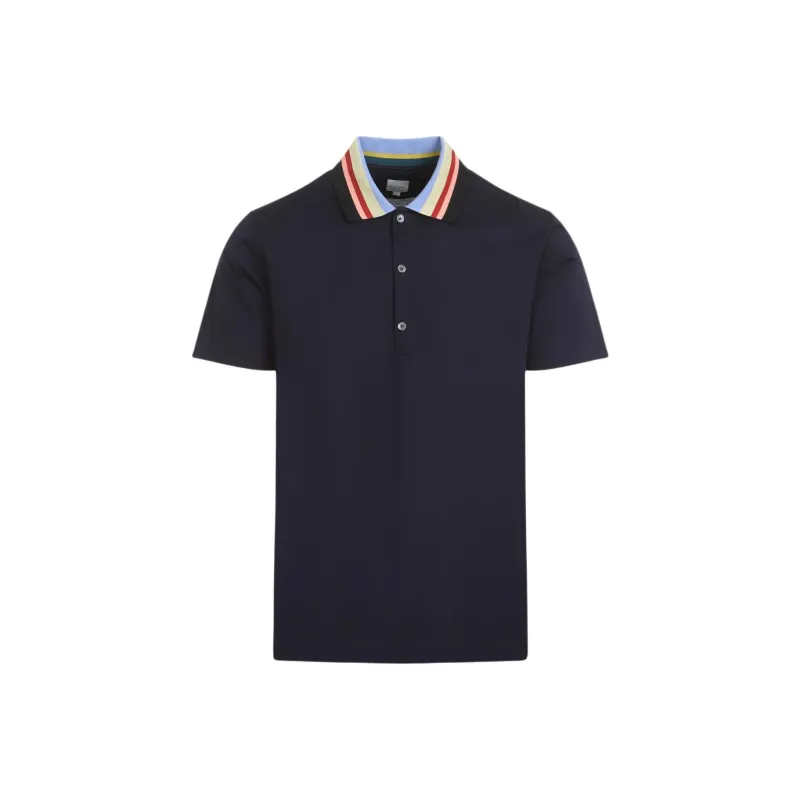 Paul Smith Stripe Detailed Short Sleeved Polo Shirt-0