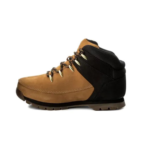 Timberland Euro Sprint Anti Slip Wear Resistant Mid Top Hiking Shoes Unisex Light Brown