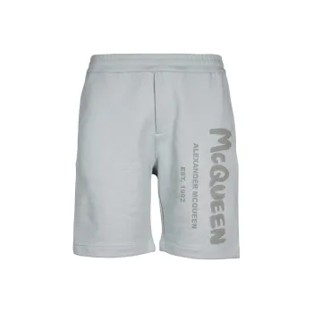 Alexander McQueen Graffiti Printed Sport Shorts