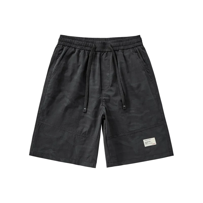 EPTISON Casual Shorts Unisex Black-0