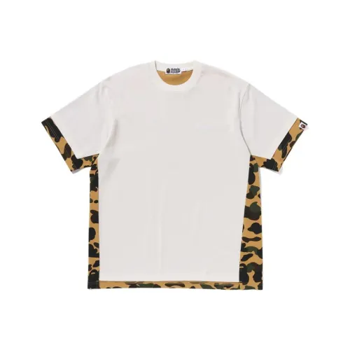 A BATHING APE 1st Camo Heavy Washed Blocking Relaxed Fit Tee