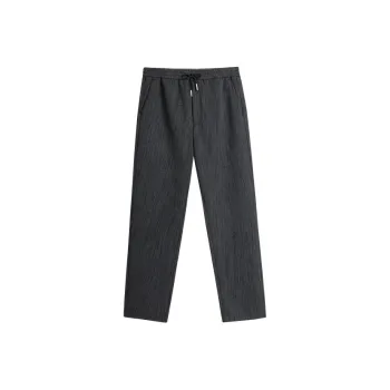 EHE Casual Pants Men's Black Gray Print