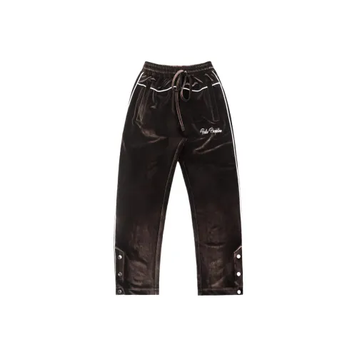 False Perception Casual Pants Unisex Brown