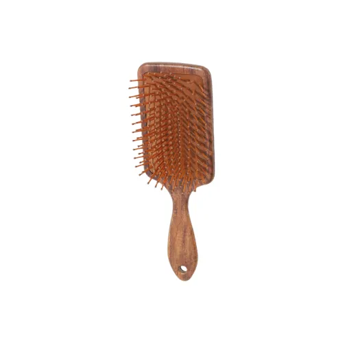 Gentle Welcome Wooden Textured Classical Style Print Air Cushion Comb Hair Care And Conditioning With Scalp Massage