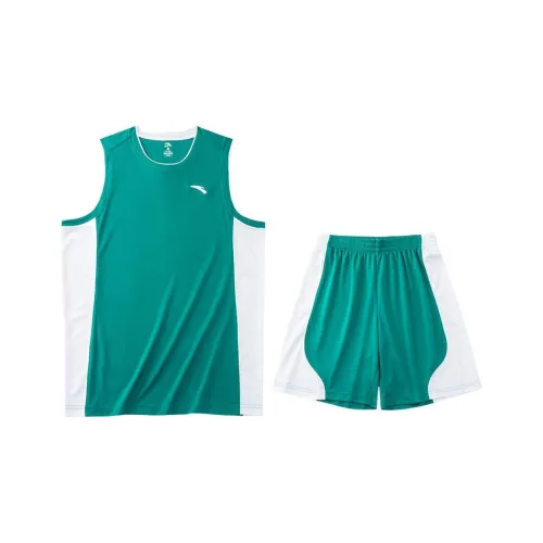Anta Basketball Collection Basketball Suit Men's Pine Scent Green