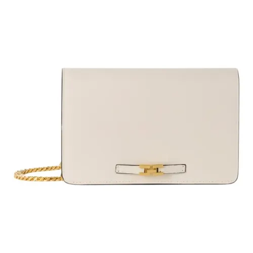 Elisabetta Franchi Grained Calfskin Shoulder Bag Micro Women's Butter