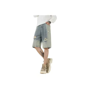 GDRX Denim Shorts Unisex Light Blue