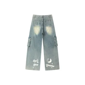 SHAUN THE SHEEP Jeans Unisex Vintage Blue