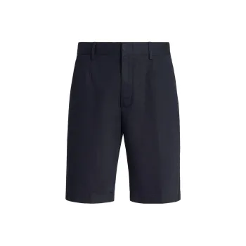 Zzegna Summer Cotton linen Chino Shorts