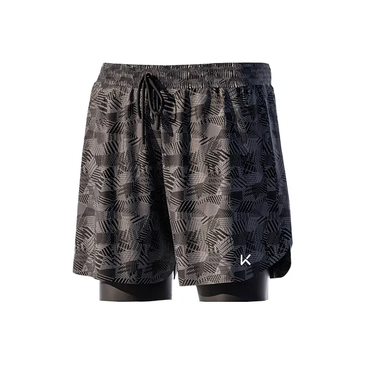 Keep Swimming Shorts Men Black Print-0