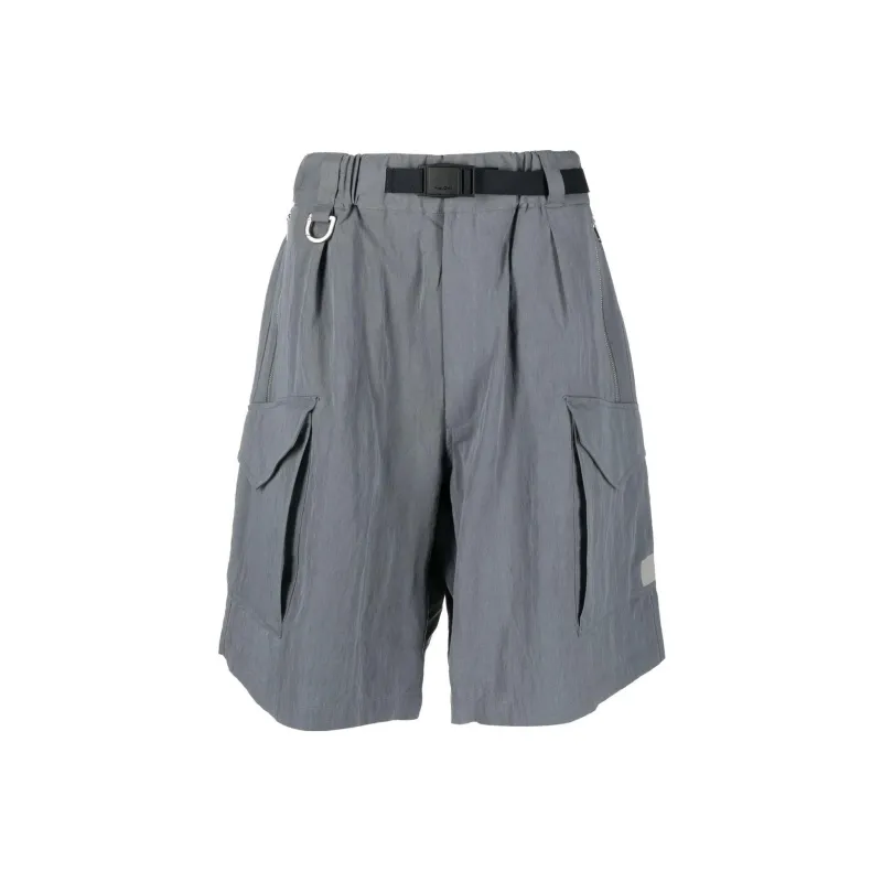 Y-3 Belted Cargo Shorts-0