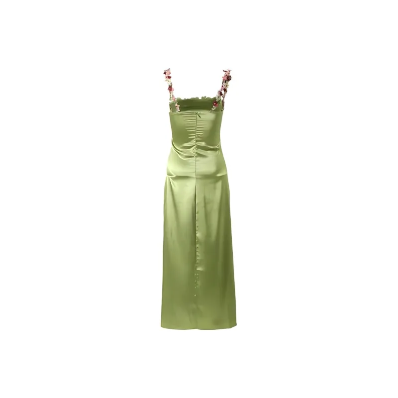 CZMO Slip Dresses Women's Green-1