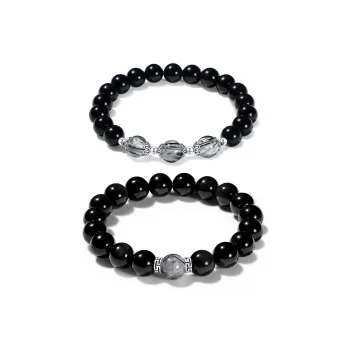 PUTUOSHANWENCHUANG Obsidian Bracelets Unisex