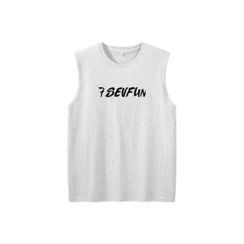 7 SEVFUN Tank Top Unisex White Gray