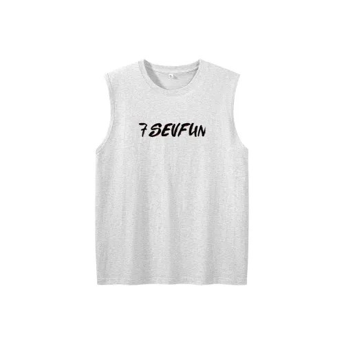 7 SEVFUN Tank Top Unisex White Gray