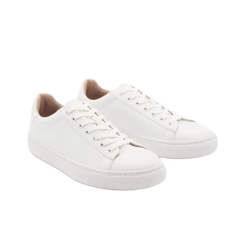 MANGO Low Top Skateboard Shoes Men's White-2