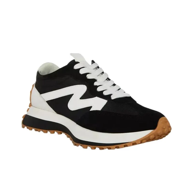 STEVE MADDEN Campo Low Top Casual Shoes Women's Black White-1