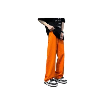 ACUOD BY CHANU Casual Pants Unisex Orange Red
