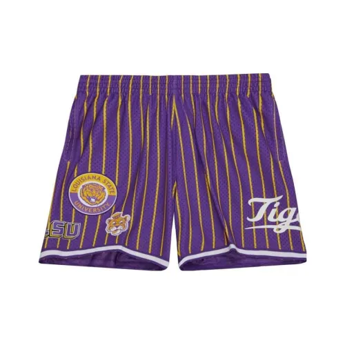 Mitchell Ness Casual Shorts Men Purple