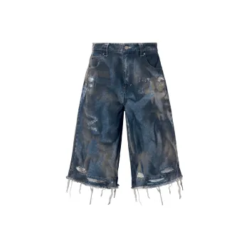 ROCAWEAR Denim Shorts Unisex Blue
