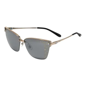 CHOPARD Metal Browline Sunglasses Unisex Gold