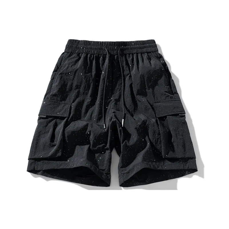 NOTFORMAD Cargo Shorts Unisex Black-0