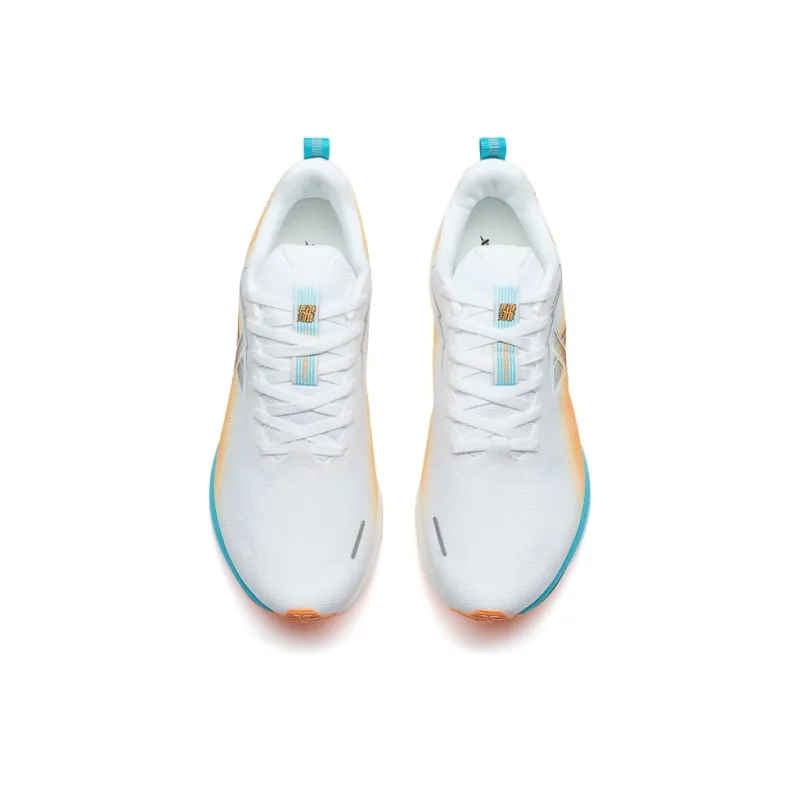 XTEP Speed 5.0LITE Cushioning Slip Resistant And Abrasion Resistant Low Top Running Shoes Men's White Orange-3