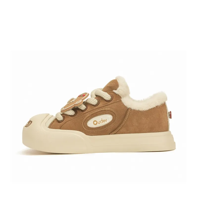 Ouder Smiler Open Ended Smile Collection, Winter Limited Edition Low Top Skateboard Shoes Unisex Brown-0