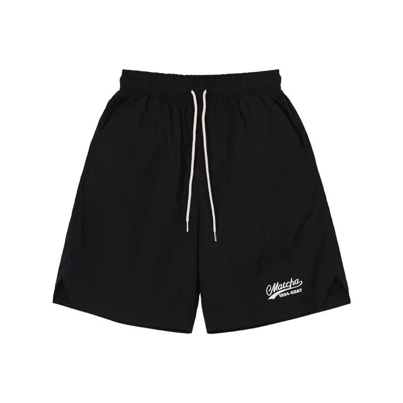 MATCHA STORY Goat Casual Shorts Unisex Black-0