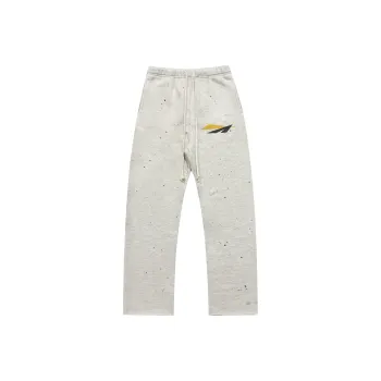 False Perception Casual Pants Unisex Distressed White