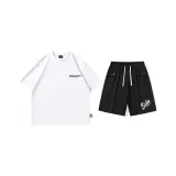 Set (White Top+Black Shorts)
