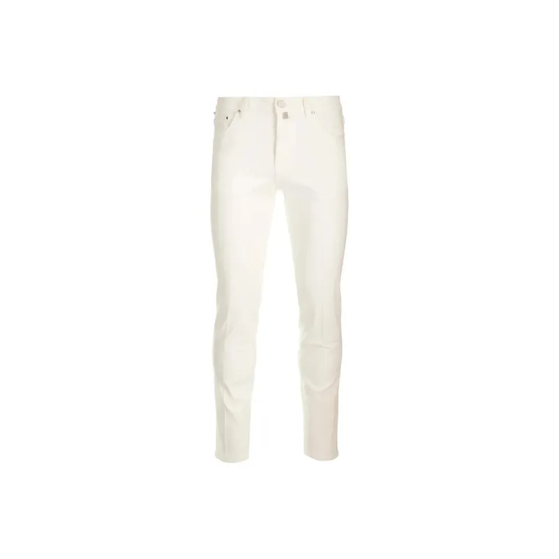 JACOB COHEN Logo Patch Straight Leg Jeans-0