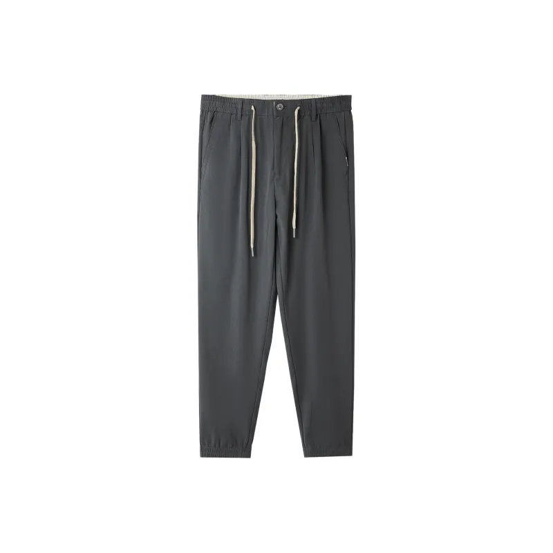 HLA Casual Pants Men Medium Gray H5-0