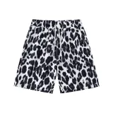 Black White Leopard Print Shorts