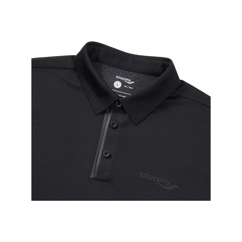 Saucony SS25 Polo Shirt Men's Jet Black-2