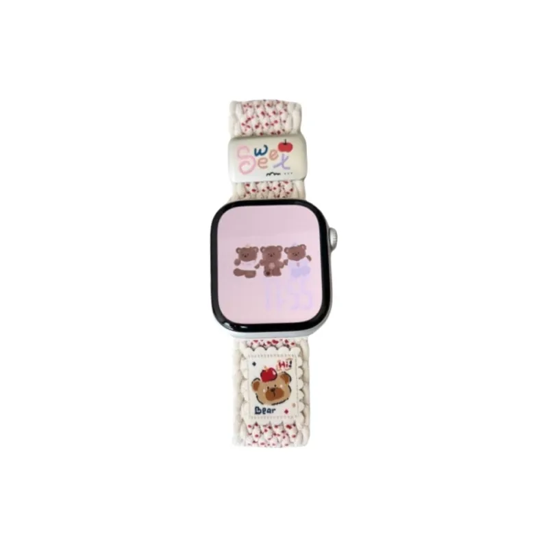 Vobafe Compatibility With Apple Watch Series 9/S8/S7/S10 SE/Ultra 2 Watch Band Apple Compatibility Fabric Material-16