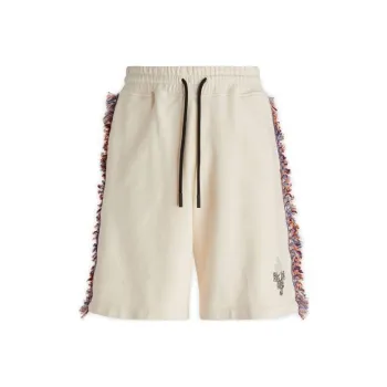 Marcelo Burlon Frayed detailing Cotton Shorts