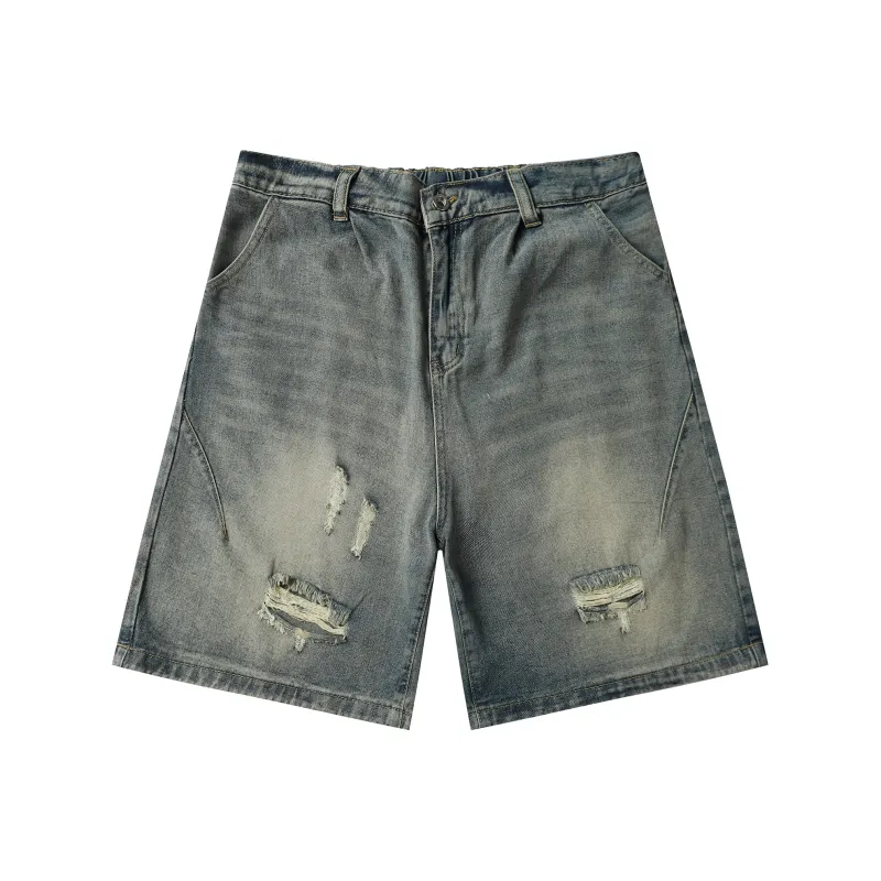 Michael Rock Denim Shorts Unisex-3