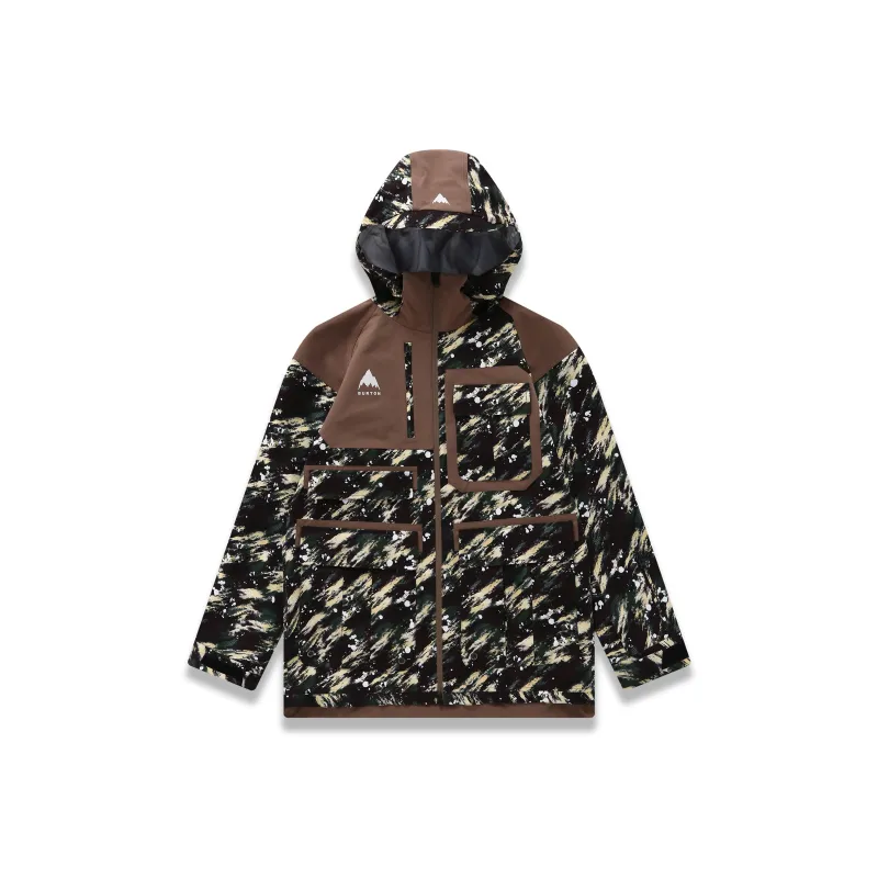 BURTON Aizawa Ski Tops Unisex Green Camouflage-0