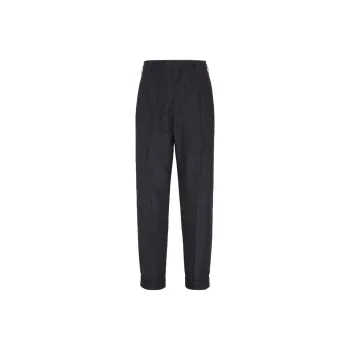 Brunello Cucinelli Washed effect Linen Trousers